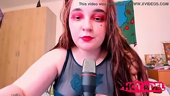 Asmr Video With Chubby Redhead Teen Eating Chips And Masturbating